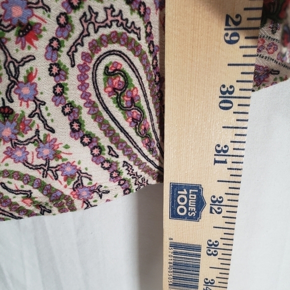 Show Me Your Mumu Bohemian Peasant Vneck Oversized Shirt Sz XS - Picture 7 of 8